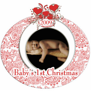 Baby's 1st Christmas Photo Sculpture Decoration