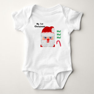 Baby's 1st Christmas Santa Claus Baby Bodysuit