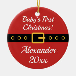 Baby's 1st Christmas Santa Claus tree ornament