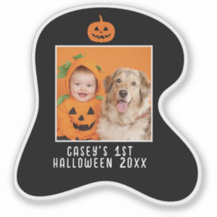Baby's 1st Halloween Personalised Photo Name Year