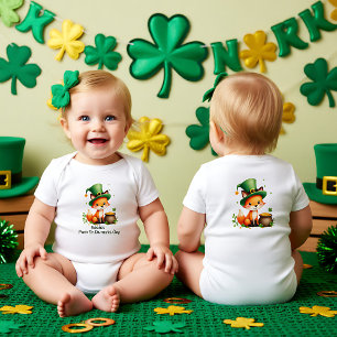Baby's 1st St. Patrick's Day, Clover Cuddles Baby Bodysuit
