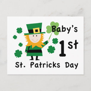 Baby's 1st St. Patrick's Day Postcard