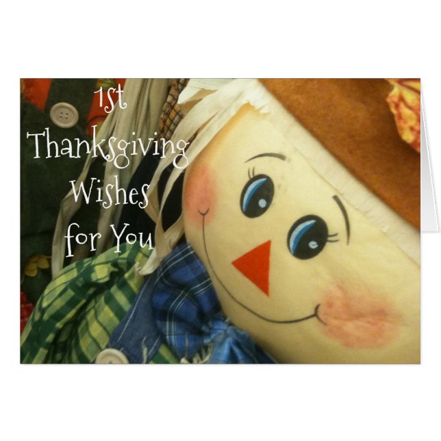 BABY'S ***1st THANKSGIVING*** SPECIAL CARD (Front Horizontal)