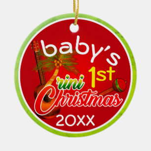 Baby's 1st Trini Christmas Ceramic Tree Decoration