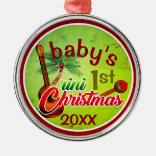 Baby's 1st Trini Christmas Metal Tree Decoration