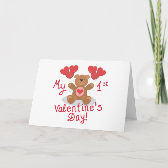 Baby's 1st Valentine's Day Card (Front)