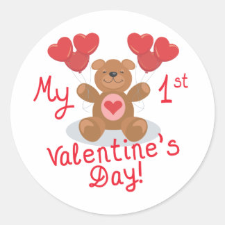 Baby's 1st Valentine's Day Stickers