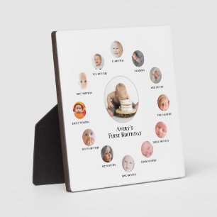 Baby's 1st year 12 months Photo Memories Plaque