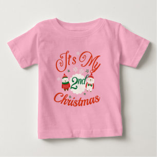 Baby's 2nd Christmas  Baby T-Shirt