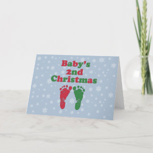 Baby's 2nd Christmas Holiday Card
