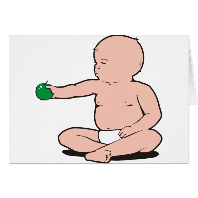 BABY'S ARM HOLDING APPLE (Front Horizontal)