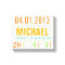 Baby's Birth Date Details Canvas - Circus