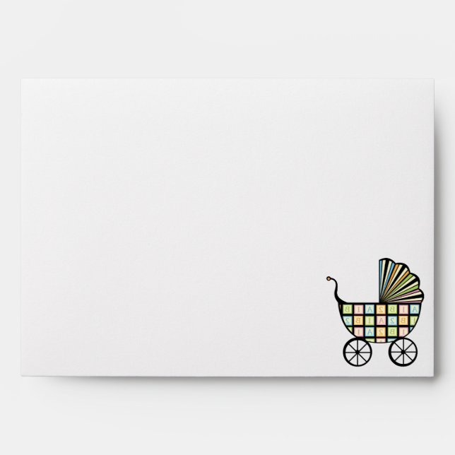 Baby's Blocks Stroller Envelopes (Front)