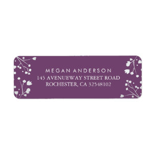 Baby's Breath Amethyst and Silver Wedding