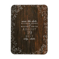 Baby's Breath Barn Wood Save The Date