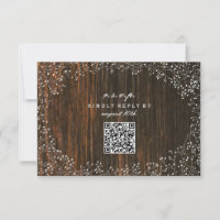 Baby's Breath Barnwood Inspired QR Code