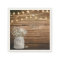 Baby's Breath Floral in Rustic Mason Jar & Lights