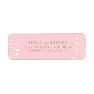 Baby's Breath Gold and Pink Wedding