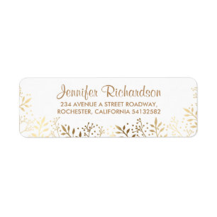 baby's breath gold and white wedding