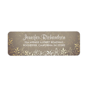 baby's breath gold foil wedding