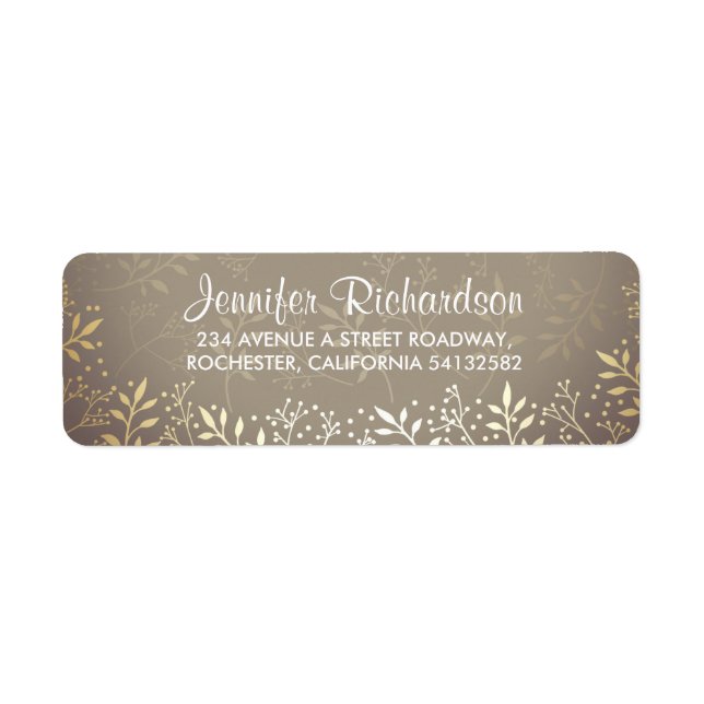 baby's breath gold foil wedding (Front)