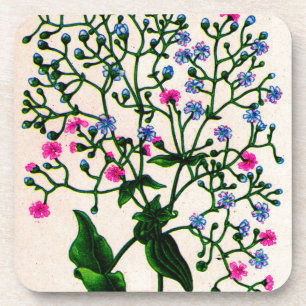baby's breath gypsophila coaster