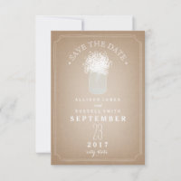 Baby's Breath & Mason Jar Card Stock Inspired