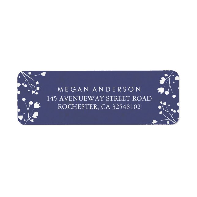 Baby's Breath Navy and Silver Wedding (Front)