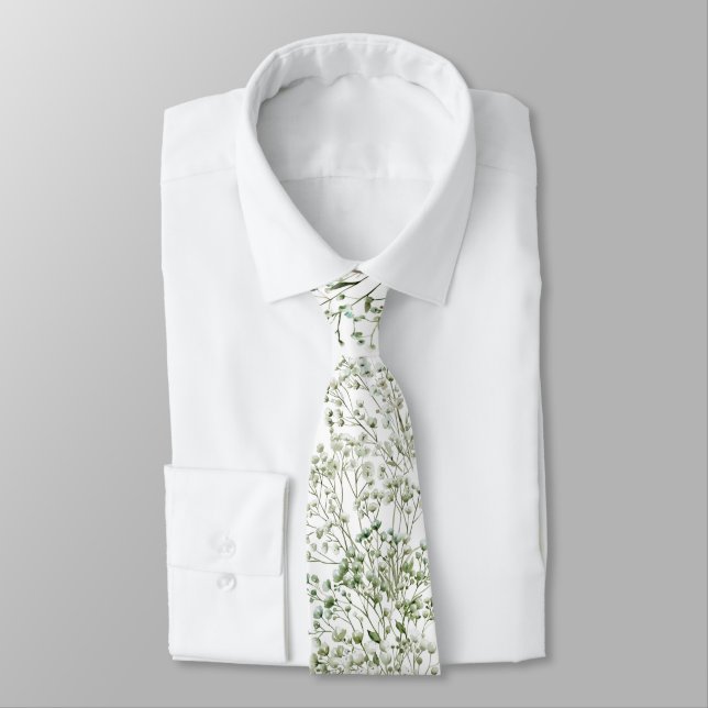 Baby's breath neck tie (Tied)