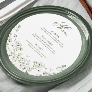 Baby's Breath Round Menu