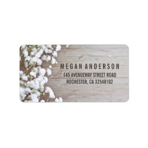Baby's Breath Rustic Wedding Label