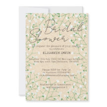 Baby's Breath Watercolor Floral Boho Bridal Shower