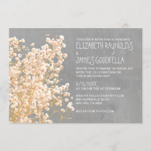 Baby's Breath Wedding Invitations
