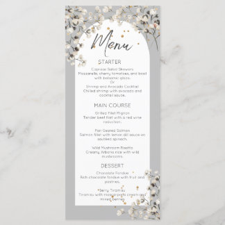 Baby's Breath Wedding Menu
