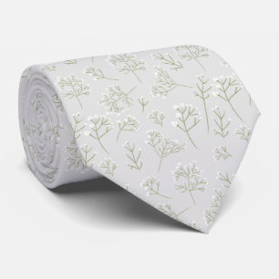 Baby's Breath White Floral Gypsophila Tie