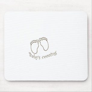 babys coming feet mouse mat