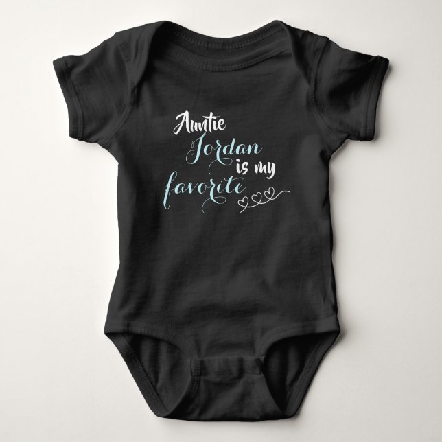 Baby's Favourite Aunt Baby Bodysuit (Front)