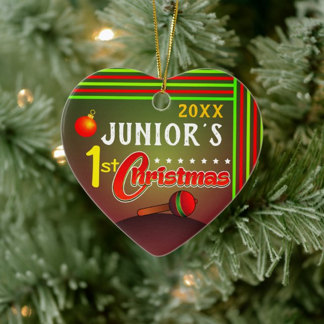 Baby's First 1st Christmas Ceramic Tree Decoration (Tree)