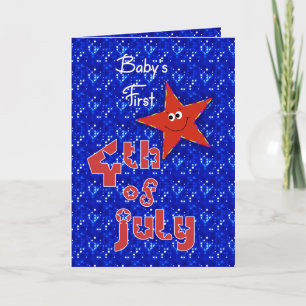 Baby's First 4th of July Card