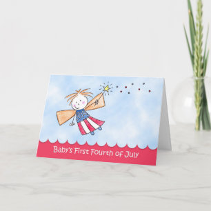 Baby's First 4th of July, Fairy Greeting Card