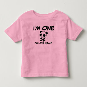 BABY'S FIRST BIRTHDAY (AGE ONE) Personalised Toddler T-Shirt