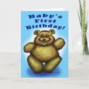 Baby's First Birthday - Boy Card