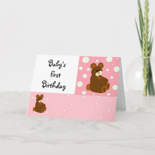 Baby's First Birthday Card