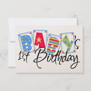 Baby's First Birthday Invitation