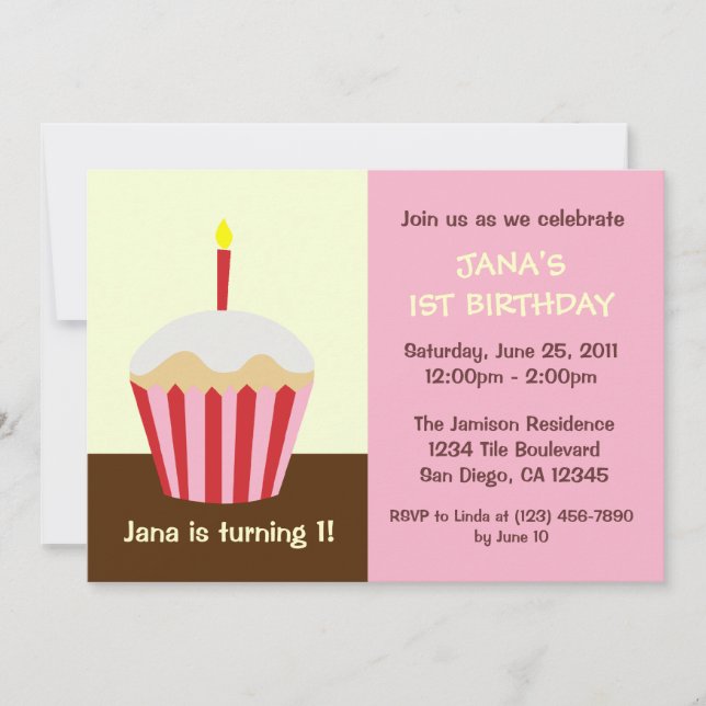 Baby's First Birthday Invitation (Front)