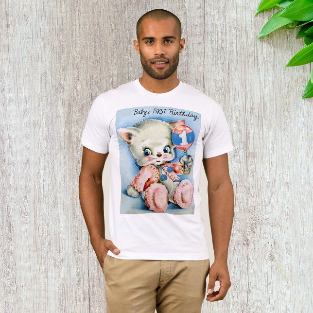 Babys First Birthday Mens T-Shirt (Creator Uploaded)