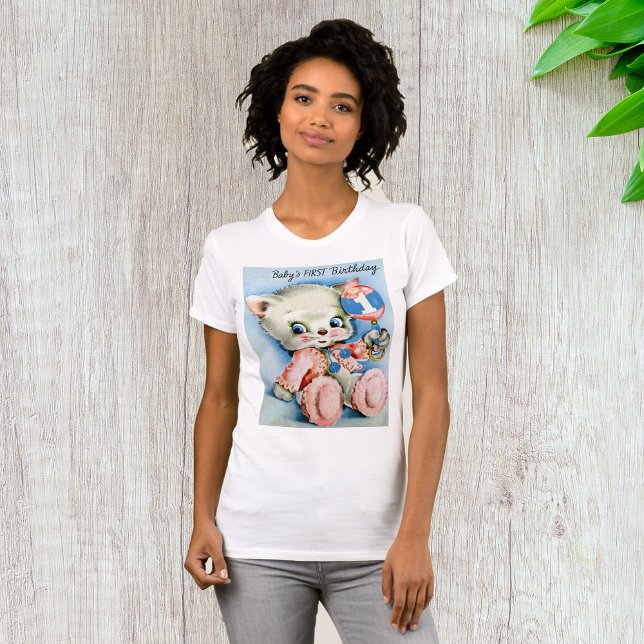 Babys First Birthday Womens T-Shirt (Creator Uploaded)