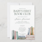 Baby's First Book Club Baby Shower Invitation