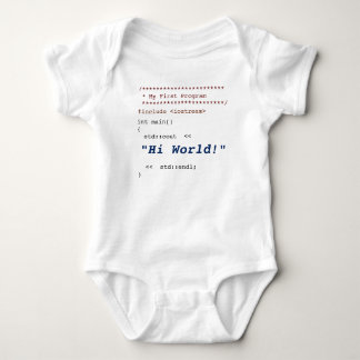 Baby's First C++ Program Baby Bodysuit