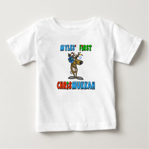 Baby's First Chrismukkah Custom Name T-Shirt